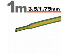 Tub termocontractibilGalben-verde • 3,5 / 1,75 mm