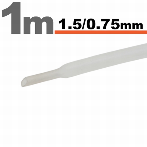 Tub termocontractibilTransparent • 1,5 / 0,75 mm thumb