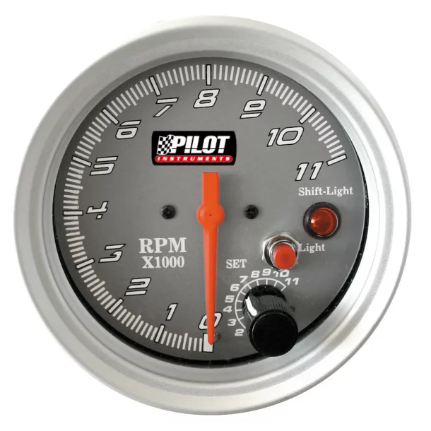 Tachometer gasoline 7 Colours Silver Line series 100mm