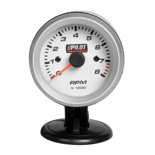 Tachometer 0-8000 RPM - Ø 2” (52 mm) Blue-Light - 2/4/6 cylinder