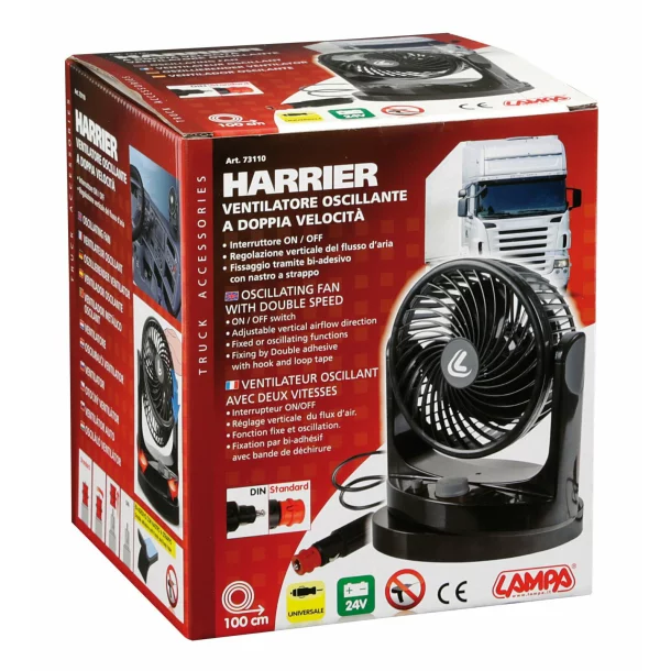 Ventilator cu 2 viteze Ø6&#039;&#039; Harrier 24V