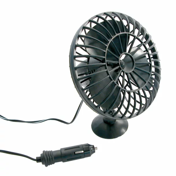 Fan with suctionpad fastening 12V