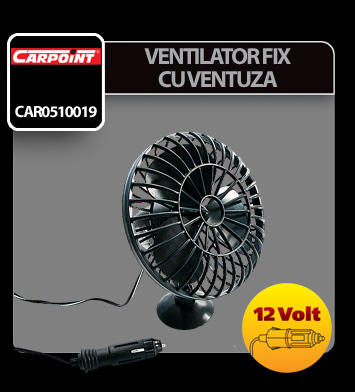Fan with suctionpad fastening 12V thumb