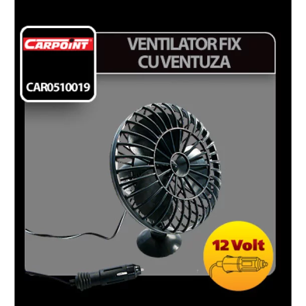 Ventilator fix cu ventuza Carpoint 12V