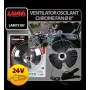 Chrome - Fan Ø 8” fém 24V-os oszcilláló ventilátor