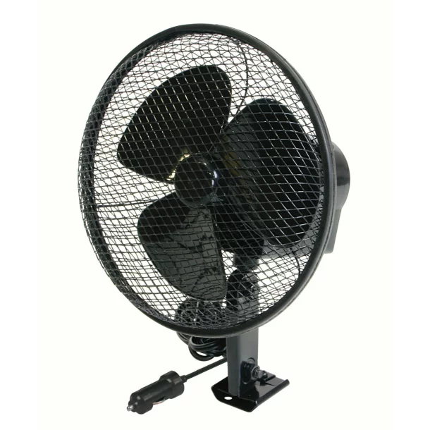 Jumbo Ø 6” oscillating metal car fan - 12V