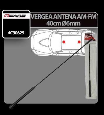 Vergea antena (AM/FM) 4Cars - 40cm - Ø 6mm thumb