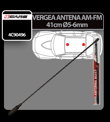 Vergea antena (AM/FM) 4Cars - 41cm - Ø 5-6mm thumb