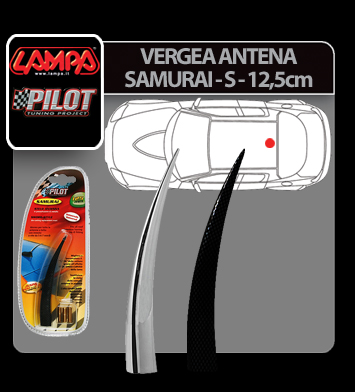 Tetőantenna pálca Samurai - S - 12,5 cm - Króm thumb