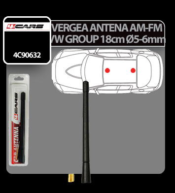 Vergea antena VW group (AM/FM) 4Cars - 18cm - Ø 5-6mm thumb