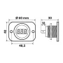 Ext-9 Digitális akkumulátor voltmérő - 6/30V