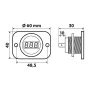 Ext-9 Digital battery volt meter - 6/30V