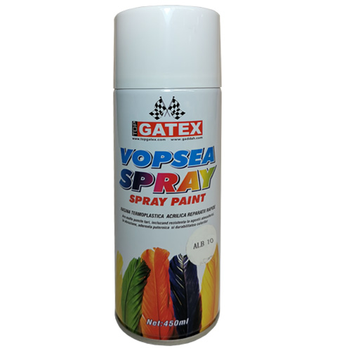 Vopsea acrilica spray 450ml Top Gatex - Alb 10 thumb