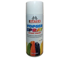 Vopsea acrilica spray 450ml Top Gatex - Alb mat