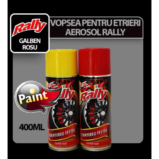 Vopsea pentru etrieri frana aerosol Rally 400ml - Galben