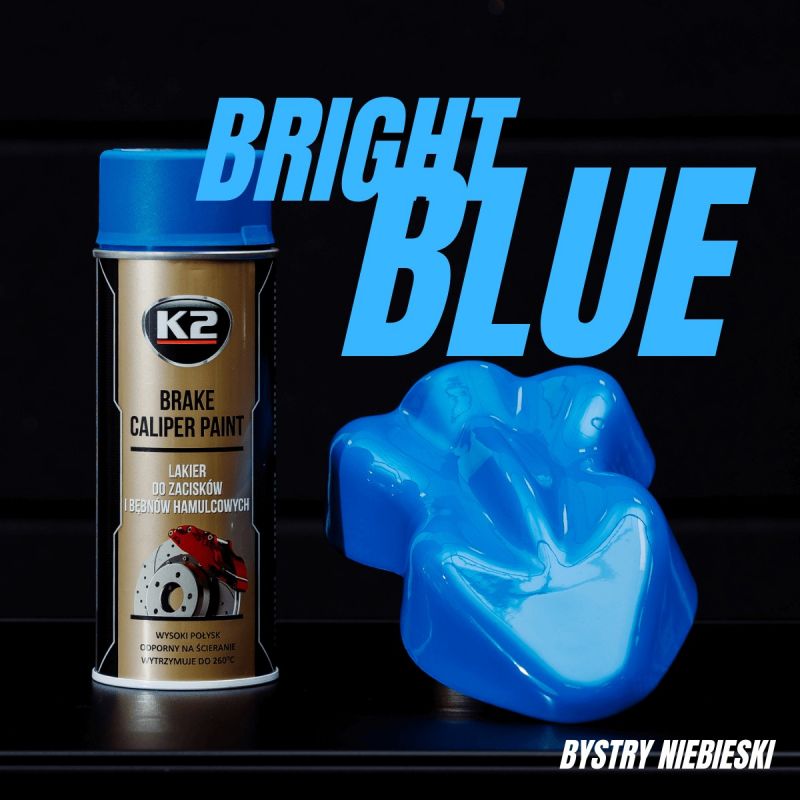 K2 féknyereg festék spray, 400ml - Kék thumb