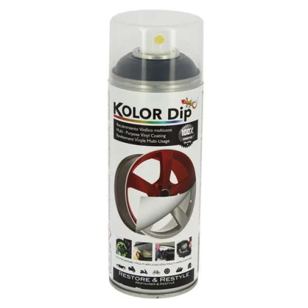 Kolor Dip Gumis festék spray 400ml - Gun metal