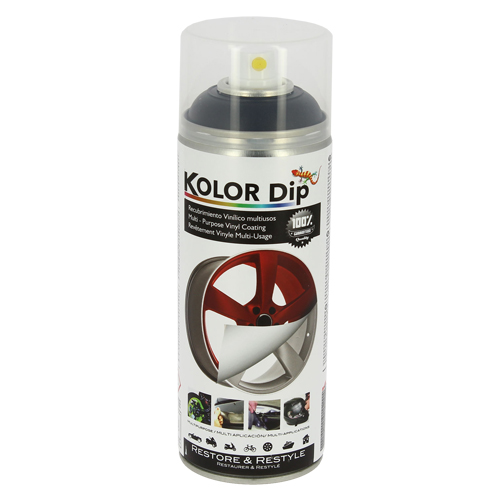 Kolor Dip Vinyl coating paint spray 400ml - Metallic black thumb