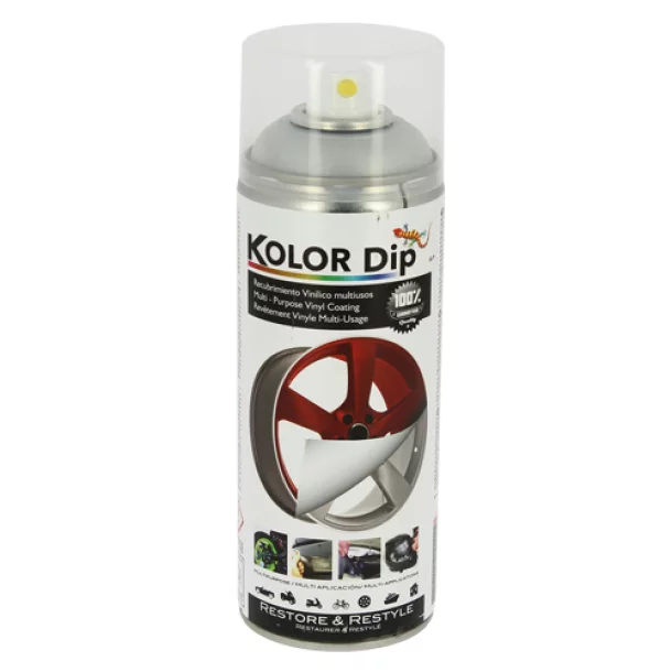 Kolor Dip Gumis festék spray 400ml - Pearl aluminium