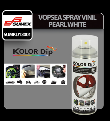 Vopsea spray cauciucata Kolor Dip 400ml - Pearl white thumb
