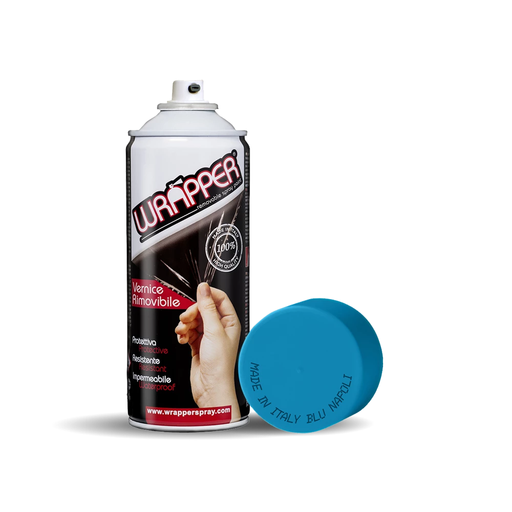 Wrapper, removable spray film, 400 ml - Naples blue - Ral C31 thumb