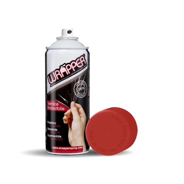 Gumis festék spray Wrapper 400ml - Tűzpiros - RAL3000