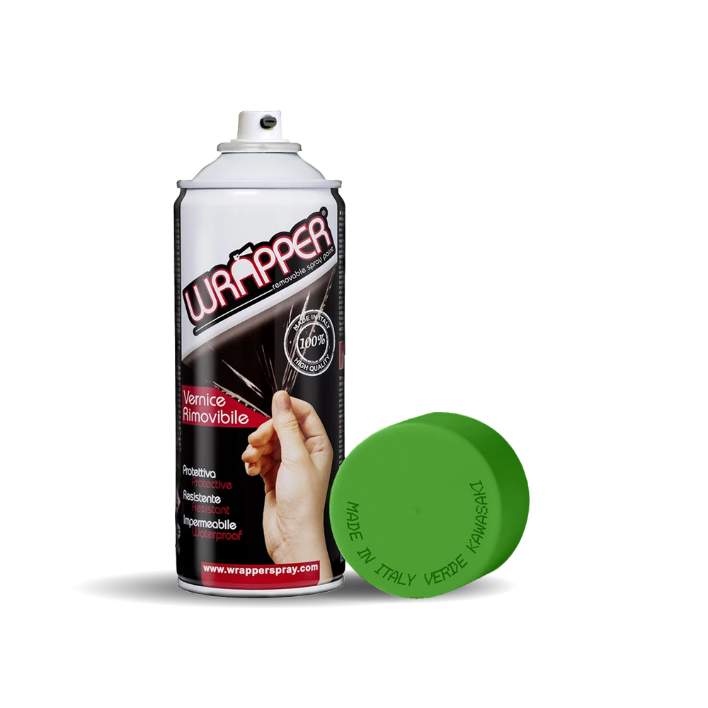 Wrapper, removable spray film, 400 ml - Kawasaki green thumb