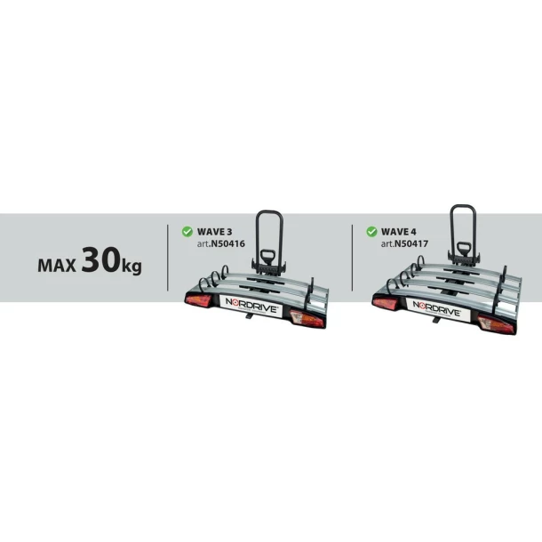 Zawa, rear box for Wave 3 e&amp; Wave 4 bike racks-Resealed,