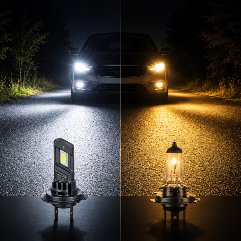 Becuri auto LED H7: Avantaje, instalare și diferențe față de halogen