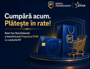 Cumpără acum, plătește în 3 sau 6 rate fără dobândă